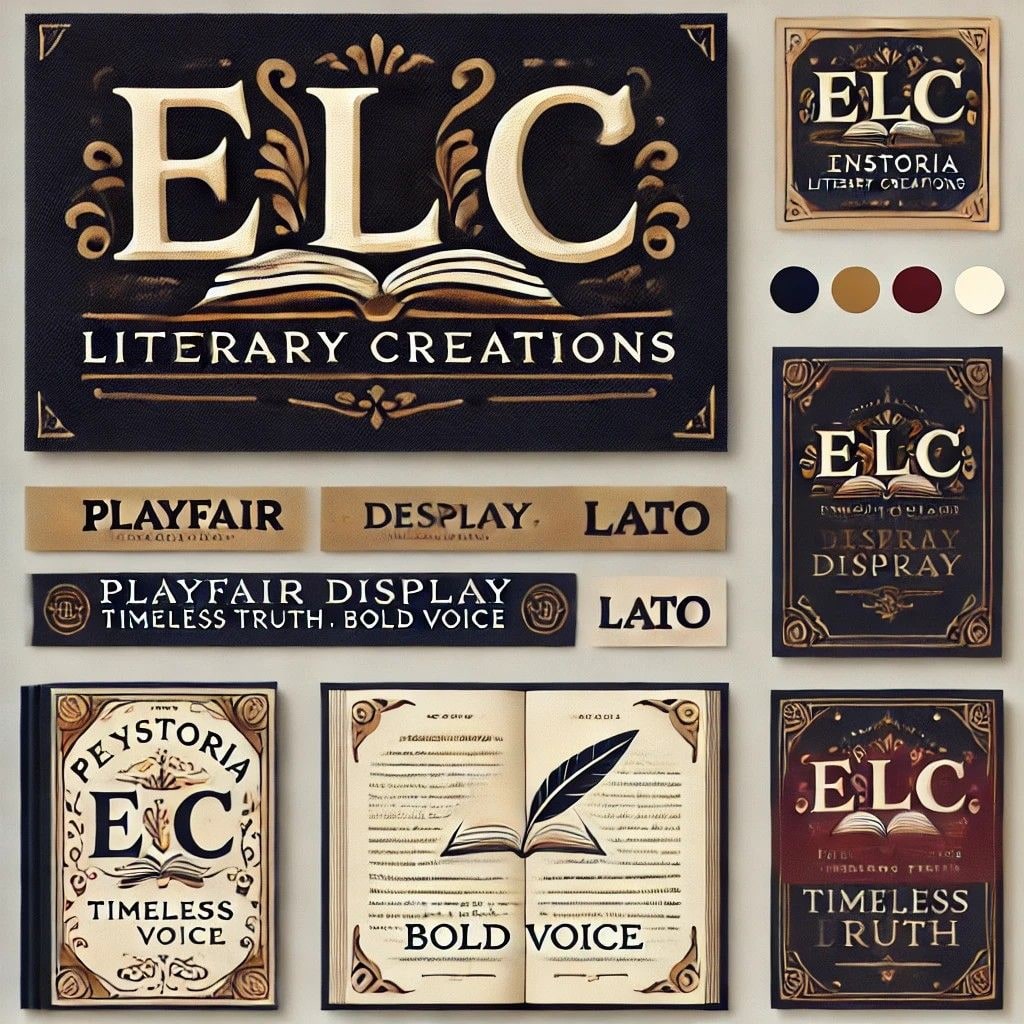 Enstoria logo studies and book cover explorations